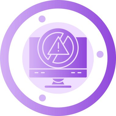 Dizüstü bilgisayar simgesinin vektör çizimi