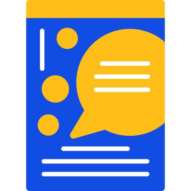 sohbet web simgesi basit tasarımı