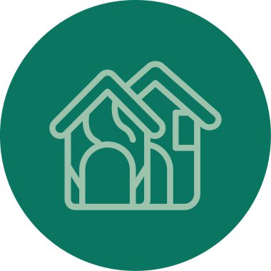 Ev simgesi vektör illüstrasyonu