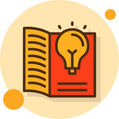 Bir fikrim var. Web simgesi basit illüstrasyon