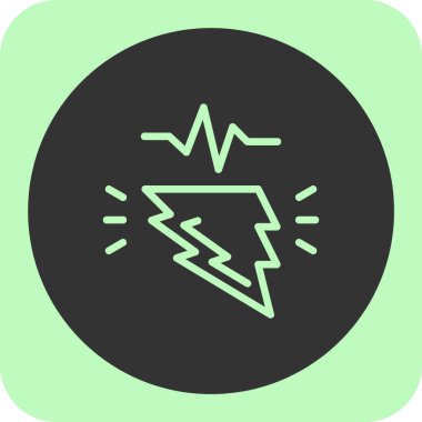 titreşim vektör simgesi web ve grafik için modern illüstrasyon tasarımı