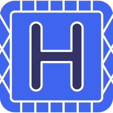 h harfi logo simgesi - özet biçimi