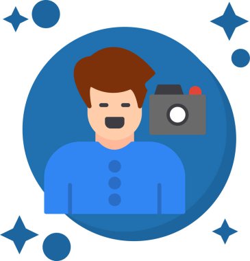 Fotoğrafçı fotoğrafçılık kategorisinde ikon