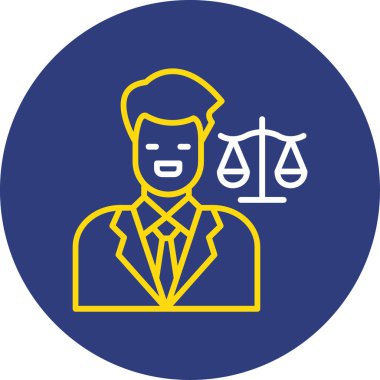 kanun simgesi vektör illüstrasyonu