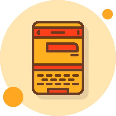 elektronik hesap makinesi vektör simgesi