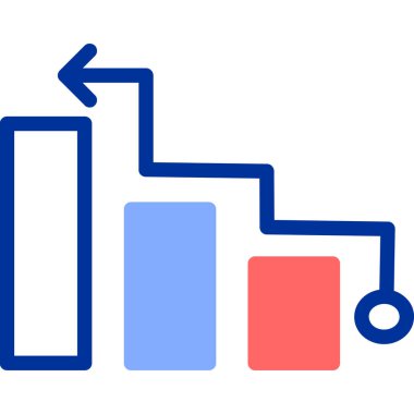 Bar Grafiği. Web simgesi basit illüstrasyon