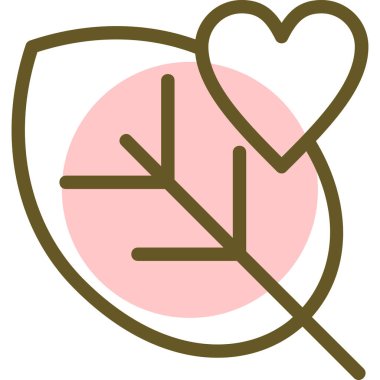 Bir kalp simgesinin vektör illüstrasyonu