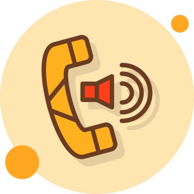 Telefon simgesi, vektör çizimi