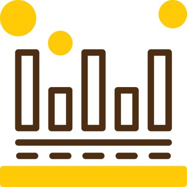 çubuk grafik çizelgesi simgesi dış hat biçiminde