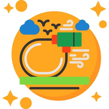 Yemek. Web simgesi basit illüstrasyon