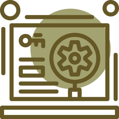 Dijital tabletin web simgesi, vektör illüstrasyonu