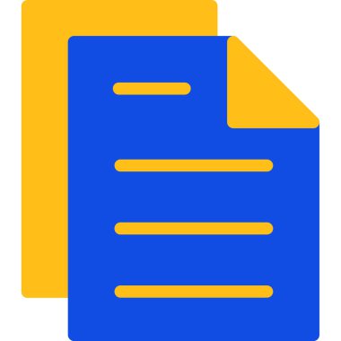 Dosya. Web simgesi basit illüstrasyon