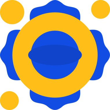 çiçek simgesi web simgesi, vektör illüstrasyonu