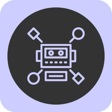 seo modern simgesinin vektör illüstrasyonu