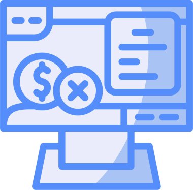 Para için. Web simgesi basit illüstrasyon