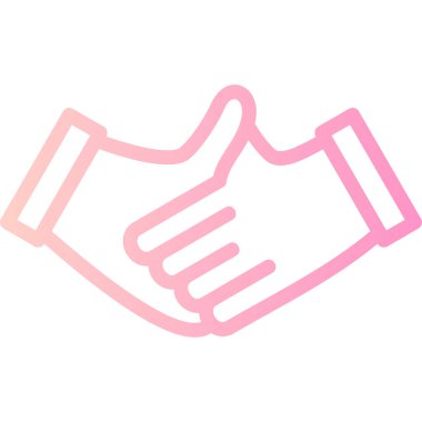 El sıkışma web simgesi, basit vektör illüstrasyonu