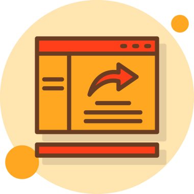 Web simgesi, vektör illüstrasyonu