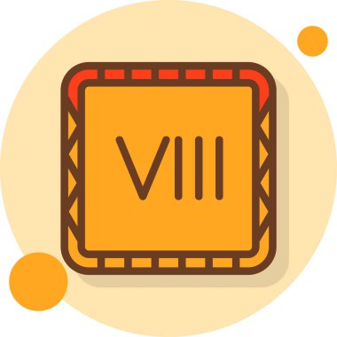 Tek bir simgenin vektör illüstrasyonu