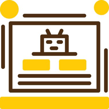 Çizgi film karakterinin vektör çizimi