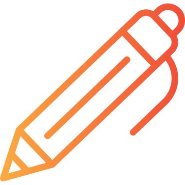 Kalem. Web simgesi basit illüstrasyon