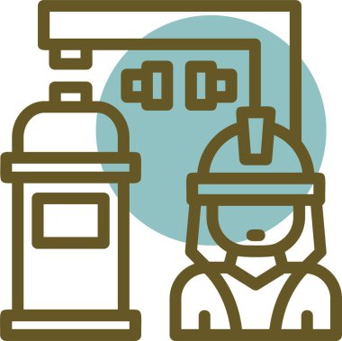 benzinlik ikonu vektör illüstrasyonu