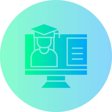 vektör illüstrasyon simgesi, eğitim kavramı