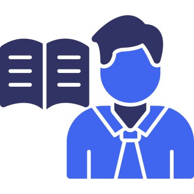 Kitap. Web simgesi basit illüstrasyon