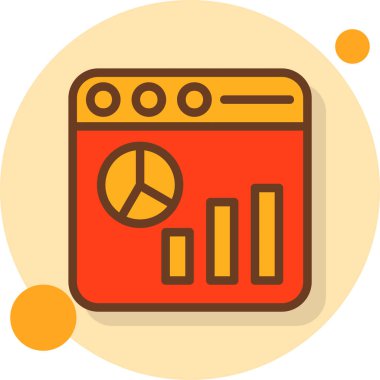 iş finans yönetimi simgesi doldurulmuş ana hatlar biçiminde