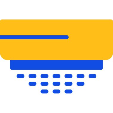 Mavi sarı ve mavi arkaplanın vektör çizimi