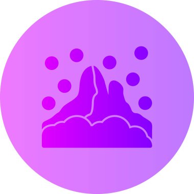 Dağlar. Web simgesi basit illüstrasyon