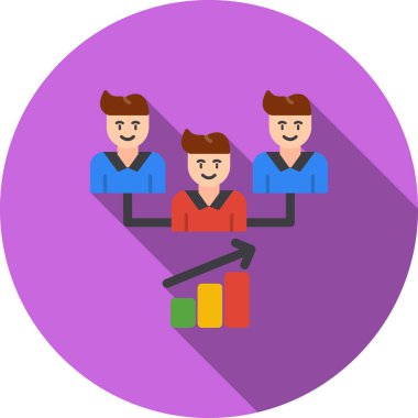 iş düz simgeleri vektörü