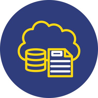 veri merkezi simgesi vektör illüstrasyonu