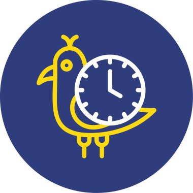 Kuş. Web simgesi basit illüstrasyon