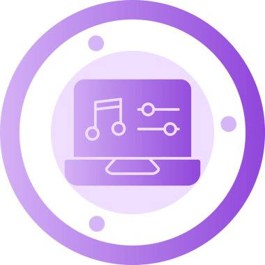 Müzik konsepti. Basit tasarım