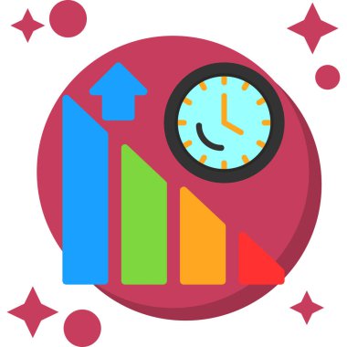 iş grafiği vektör simgesi