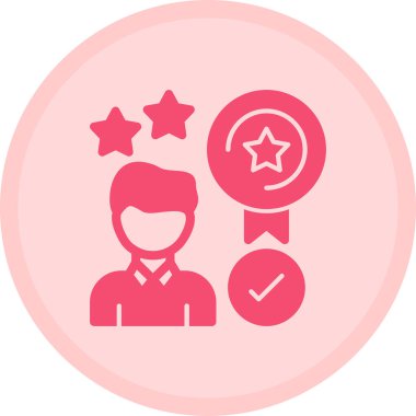 Rozet. Web simgesi basit illüstrasyon