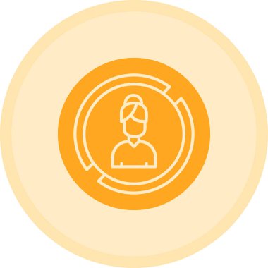 İş kişi düz vektör simgesi