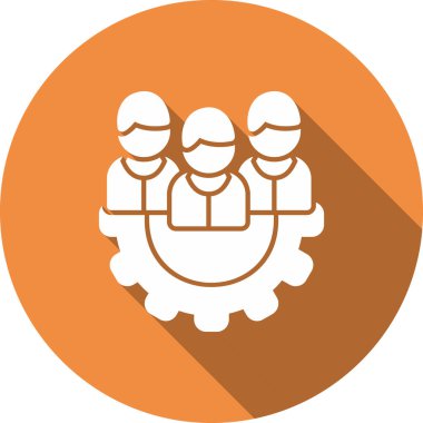 iş takım çalışması simgesi vektör illüstrasyonu