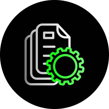 belge simgesi vektör illüstrasyonu