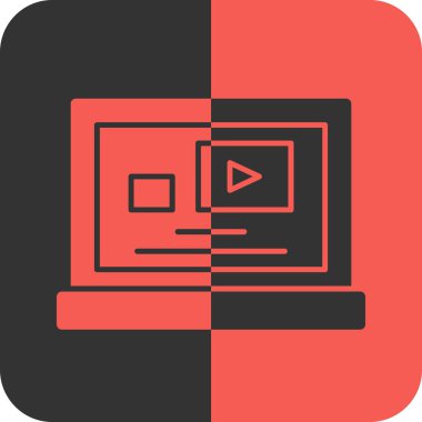 çokluortam simgesi vektör illüstrasyonu