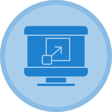 Dizüstü bilgisayar simgesi vektör çizimi