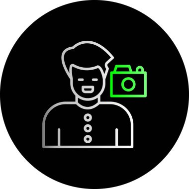 kamera simgesi vektör illüstrasyonu