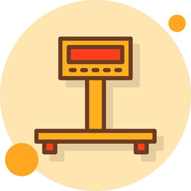 - Makine. Web simgesi basit illüstrasyon