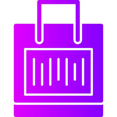 Alışveriş çantası. Basit resimleme