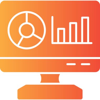 Analizler. Web simgesi basit illüstrasyon