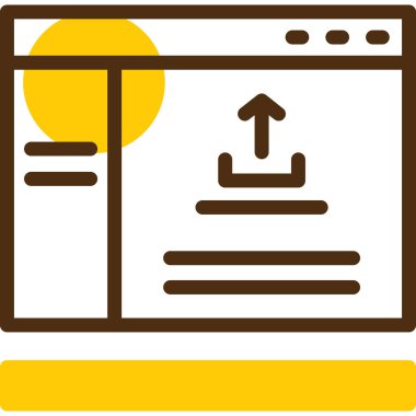 tarayıcı pencere simgesi vektör illüstrasyonu