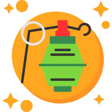 Yılbaşı feneri, vektör illüstrasyonu