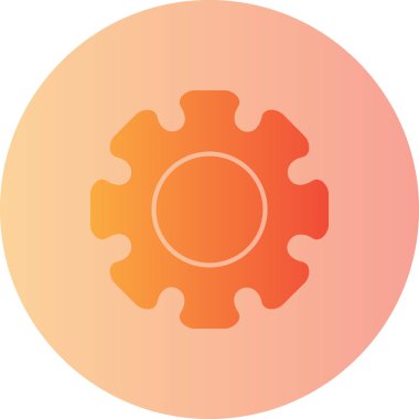 Bir dişli simgesini vektör çizim