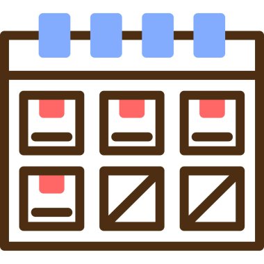 Takvim. Web simgesi basit illüstrasyon