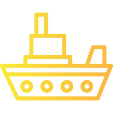 tekne web simgesi basit illüstrasyon